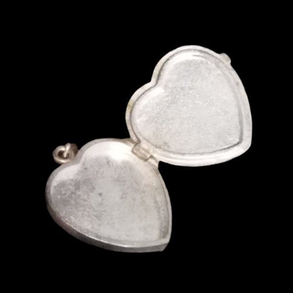 Sterling Silver Cross Heart Locket Pendant - Picture 3 of 3